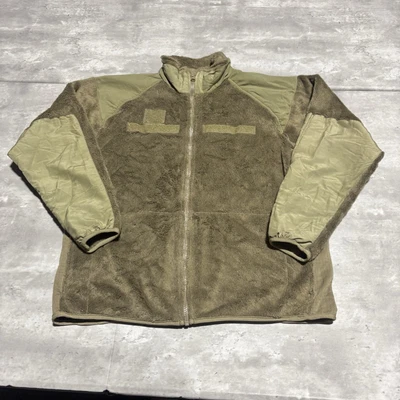 Jaqueta de lã para clima frio masculina média verde zíper poliéster Polartec geração 3 A56 - Imagem 1 de 4