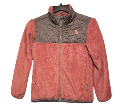 Chaqueta The North Face Bolsillos con Cremallera Completa Rosa Gris Polar Niñas Talla XL 14/16 Foto 1 de 4
