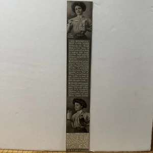 Antique 1910 James Pyles Pearline Washing Compound Mag Woman Print Ad 14.24x2.25 - Picture 1 of 6