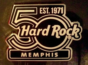 2021 HARD ROCK CAFE MEMPHIS 50TH ANNIVERSARY BLACK & GOLD LOGO LE PIN - Picture 1 of 1