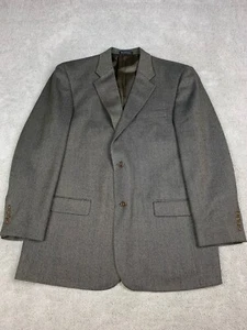 Perry Ellis Portfolio Wool Suit Jacket Men’s 44R Brown Chevron Blazer - Picture 1 of 13
