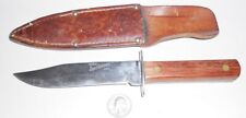 427d - Vintage Utica Sportsman Knife And Sheath