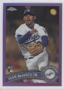 2011 Chrome Retail Purple Refractor /499 Ivan De Jesus Jr DeJesus #190 Rookie RC