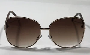 WOMAN'S American Eagle Outfitters OVERSIZED Tortoise Brown Gold SUNGLASSES 3601 - Picture 1 of 8