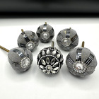 Ensemble de 6 boutons de porte tiroir perlés tire strass bijou