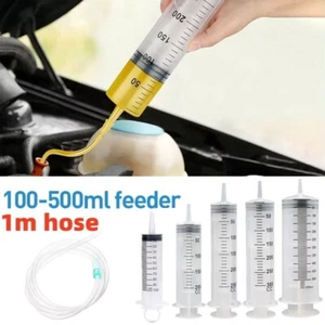 100ml-500ml Large Capacity Reusable Syringe Pump Hydroponics Measuring 1m Tube - Picture 1 of 19