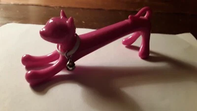 POLÍGRAFO GATO ROSA con collar y CAMPANA Foto 1 de 4