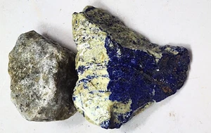 Lapis Cab Cutting Rough or 2 Specimens Metaphysical or Healing Stones Lapis8 - Picture 1 of 7