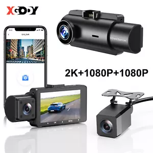 7" 1080P HD CarPlay Android Auto Dash Cam Video Recorder Car DVR Front Rear GPS - Picture 1 of 14