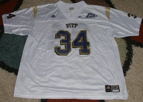 NCAA Pittsburgh PITT Panthers Mesh Jersey Adidas White Adult Size 2X Cover