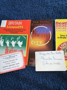 Beatles Liverpool ‘85 tickets, brochures autograph of John Lennon Uncle Charles - Picture 1 of 6