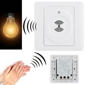 New Delay Smart Light Sensor Lamp Switch Voice Control Sound Activated