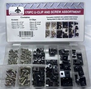 170-teiliges Goliath Industrial Automotive U-Clip und Schrauben Sortiment Kit - FC170 - Bild 1 von 5