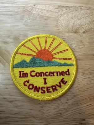 Vintage 80s im concerned I conserve patch - Image 1 of 2