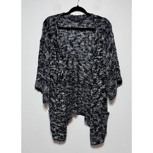 BCBGMAXAZRIA Bouclé Marled Cocoon Cardigan Sweater Small Capsule Wardrobe Chic - Picture 1 of 7