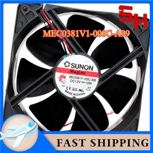 SUNON Chassis Cabinet Cooling Fan MEC0381V1-000C-A99 12038 12V 10W 12cm 2-wire - Afbeelding 1 van 5
