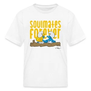 The Smurfs Love - Soulmate Design Kid's T-Shirt - Picture 1 of 13