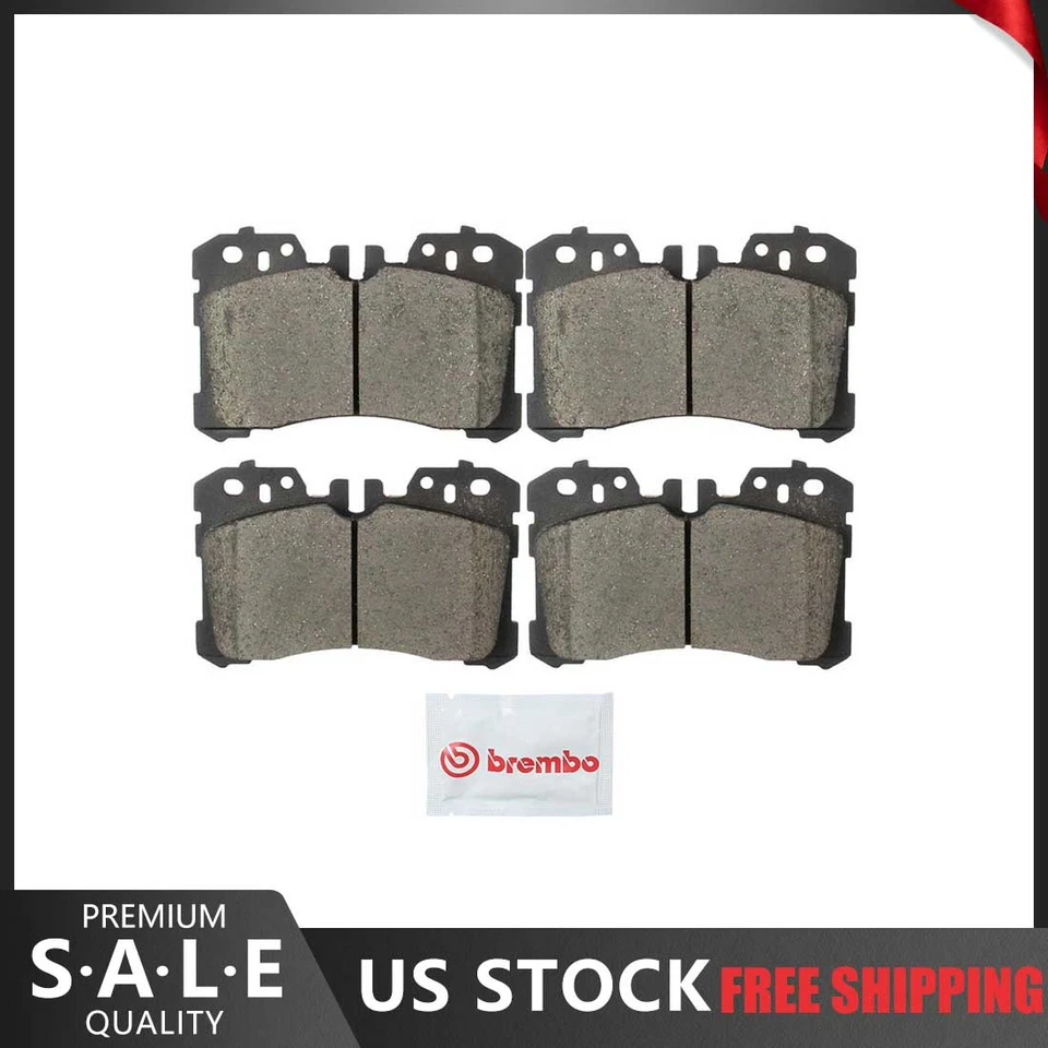 Керамические передние тормозные колодки Brembo — оригинальные премиум-класса подходят для Lexus LS460 2007–2017 годов выпуска - Изображение 1 из 4