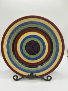 Longaberger Multi Stripe Plate - Picture 1 of 4