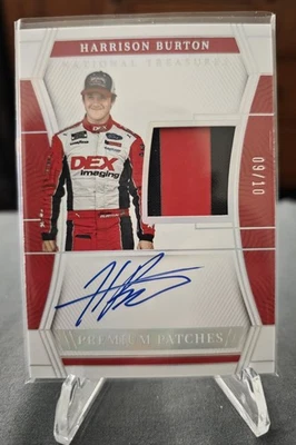2023 National Treasures Harrison Burton Premium Patches Auto /10 - Image 1 of 2