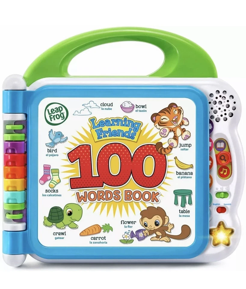 LeapFrog обучения друзей 100 слов книга, зеленый. - Изображение 1 из 4