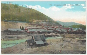 1915 Mullan, Idaho - Morgenmühle - alte Bergbau Postkarte - Bild 1 von 2