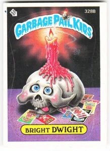1987 Topps Garbage Pail Kids 8th Series Card 328b Bright Dwight - Picture 1 of 2