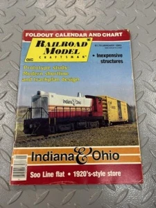 Railroad Model Craftsman January 1983--Indiana & Ohio, car bodies into sheds, ++ - Picture 1 of 2