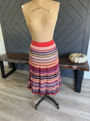 CECILIA PRADO Multicolored Katie Knit Skirt Women Sz Medium - Image 1 of 4
