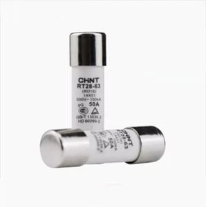 QTY:10 New CHNT Ceramic Fuse 500V 14*51mm RT28-63(RO16) 50A RT28-63 - Picture 1 of 2