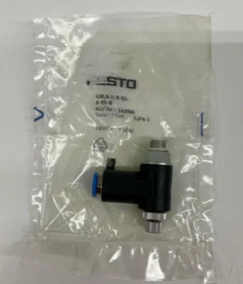 Festo  GRLA-1/8-QS-8-RS-B  One-Way Flow Control Valve  162966 - Image 1 of 4