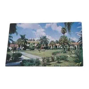 Tarjeta postal El Rancho Motor Lodge St Petersburg Florida c1958 tarjeta publicitaria A147 - Imagen 1 de 2