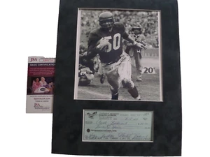 Chuck Bednarik signed Check, JSA, unframed, Eagles - Picture 1 of 2