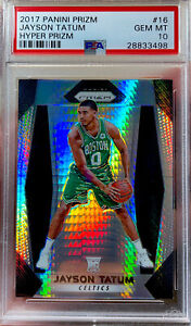 POP 8! Rare 2017 Panini Prizm Jayson Tatum Rookie Hyper Gem Mint 10 PSA Celtics