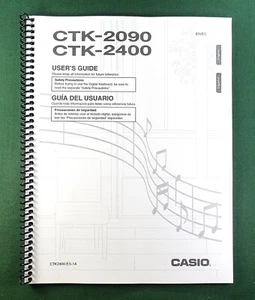 Casio CTK-2090 CTK-2400 Instruction Manual: 47 Pages Coil Bound & Clear Covers! - Picture 1 of 1