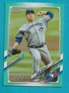 2021 Topps Chrome HYUN-JIN RYU BASE AQUA REFRACTOR /199 TORONTO - Picture 1 of 1