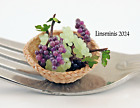 12Th Scale Handmade Dollhouse Miniature *Grapes & Basket*...Igma Fellow
