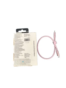 Amazon Basics Nylon Braided USB-C to Lightning Cable 1FT ROSE GOLD mfi certified - Picture 1 of 2