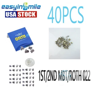 Dental Orthodontic Buccal Tubes 1ST/2ND MBT/ROTH 022 MIM Base Easyinsmile  - Picture 1 of 7