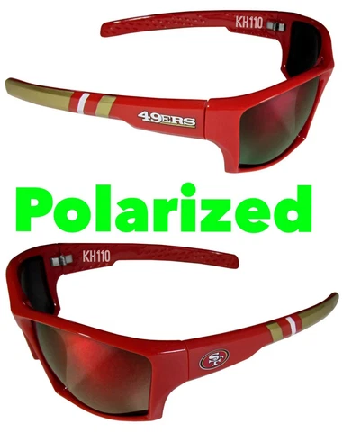 San Francisco 49ers NFL Polarized Wrap Sunglasses 100% UVA / UVB Protraction Cover