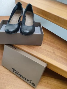 Tamaris Leder Damenschuhe Pumps Black Gr.41 sehr wenig getragen - Bild 1 von 4