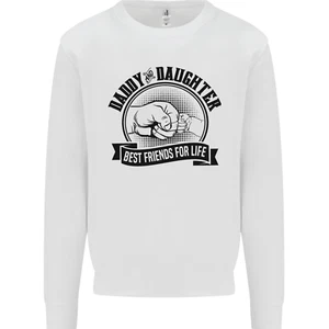 Daddy & Daughter Best Friends Fathers Day Kids Sweatshirt Jumper - Picture 1 of 87