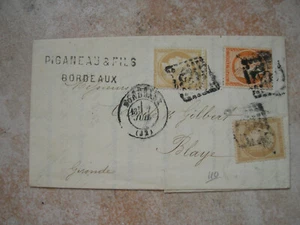 FRANKREICH ALTER BRIEF KLASSISCHE BRIEFMARKE SIEHE FOTOS (E348) - Bild 1 von 2