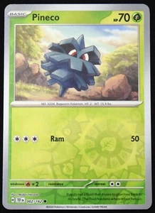 Pokemon TCG Pineco 002/162 Temporal Forces Reverse Holo Common Card - LP - Picture 1 of 2