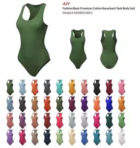 Traje sin mangas básico de algodón premium de moda con espalda deportiva - Imagen 1 de 43