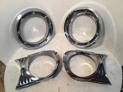 1964 Dodge B-body Polara 440 330 headlight trim 4 piece set mint - Image 1 of 4