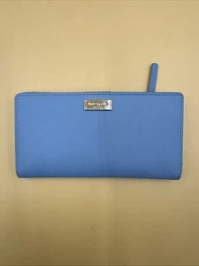 Kate Spade New York WLROO145 Leder-Geldbörse mit Doppelfaltung - hellblau - siehe Bilder - Bild 1 von 6