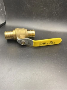 1 STÜCK XFITTING 1 ZOLL PEX ABSPERRKUGELHAHN MIT TROPFENOHR - VOLLER ANSCHLUSS, MESSING - Bild 1 von 4