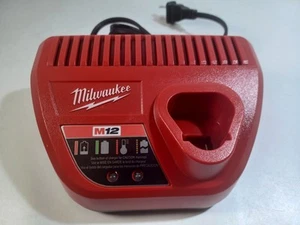 Milwaukee 48-59-2401 M12 12V Charger Red Lithium-Ion For Cordless Power Tools - Picture 1 of 5