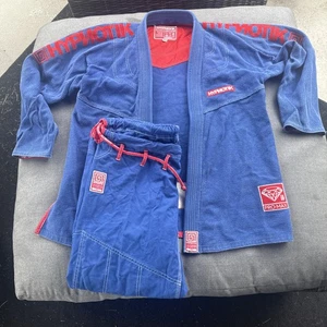 Hypnotik Gi Pro Max 550 V1 Jacket Top & Bottom A3 Brazilian Jiu Jitsu Blue ✅ - Picture 1 of 18
